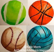 Adventures Of An Art Teacher Sports Spheres Value In Art Elementary Art Projects Art Lessons Middle School