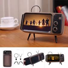 Maybe you would like to learn more about one of these? Retro Tv Design Mobile Phone Holder Dymmed