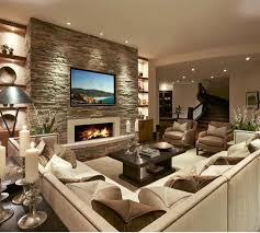 Image Result For Living Room Entertainment Wall Ideas Contemporary Living Room Design Living Room With Fireplace Family Room Design