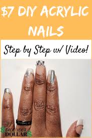 | before doing your own acrylic nails, never forget to clean your nails thoroughly first, then buff afterward. How To Do Acrylic Nails On A Budget Stack Your Dollars