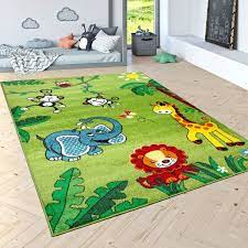 Dschungel teppich kinder, children s home furniture kinder teppich spielteppich jungle velours grun 400×250 cm dschungel home furniture diy sheengenie com. Kinderteppich Kurzflor Dschungel Tiere Grun Teppichcenter24