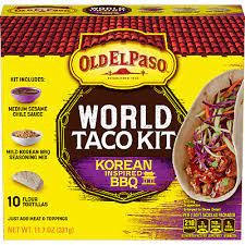 Korean Taco Dinner Kit World Taco Kit Old El Paso