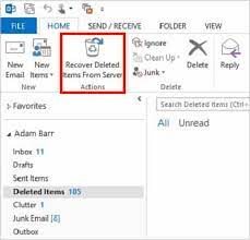 How To Recover Folder In Outlook