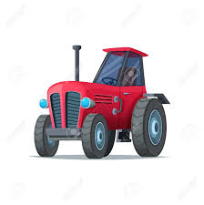 Année 2017 kilométrage 2155 m/h puissance. Tracteur De Dessin Anime Rouge Isole Sur Fond Blanc Machines Agricoles Lourdes Pour Le Travail Sur Le Terrain Clip Art Libres De Droits Vecteurs Et Illustration Image 90220847