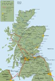 Schotland kaart/map met alle dorpen en steden op een landkaart met mogelijkheid om in of uit te zoomen. Scotland