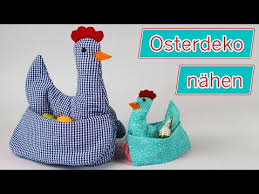 Osterdeko Huhn Nahen Als Osterdeko Als Eierkorbchen Oder Osterkorbchen Das Schnittmuster Fur Das Ost Nahen Aus Stoffresten Basteln Ideen Ostern Ostern Nahen