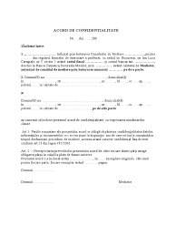 Acord De Confidentialitate