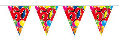 Vlaggenlijn 60 Jaar Slingers En Ballonnen Feestartikelen