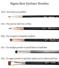 Best Sigma Brushes For Eyeliner And How To Use Them Eyeliner Brush Eyeliner Gel Eyeliner