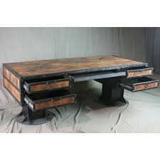 Check spelling or type a new query. Industrial Vintage Iron Metal Rusty Grey Black Heavy Base Old Reclaimed Wood 4 Drawer Office Writing Table Buy Industrial Wood Metal Writing Table Vintage Industrial Iron Metal Writing Table Black Cast