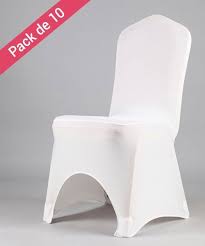 Où trouver l'offre housse de chaise blanc au meilleur prix ? Housses De Chaises Blanches Tissus Ceremonie Mariage Par 10