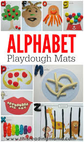 Can encourage sensory motor development including fine motor skills. Alphabet Playdough Mats Free Printable Mats