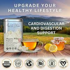 Amazon.com : Organic Yarrow Tea - Caffeine Free Herbal Tisane -  Pharmacopoeia Potency - 20 Plant Based Tea Bags : Grocery & Gourmet Food