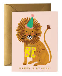 Send your birthday wishes with birthday card templates with the perfect sentiment for every unique recipient. Lion Birthday Card Greeting Card Online Shop Rifle Paper Co Deutschland Captain Card
