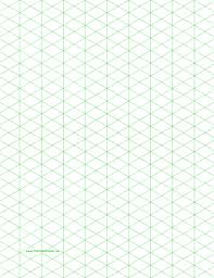 printable isometric graph paper with 1 2 inch figures on letter sized paper