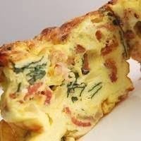 Savory Spinach Frittata With Bacon And Cheddar Recipe Frittata Recipes Fritatta Recipe Breakfast Recipes