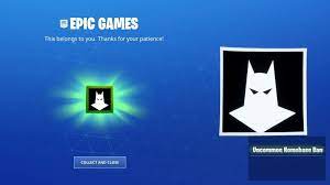 How To Redeem Your Free Fortnite X Batman Banner Youtube And Epic Games Have Collaborated Again To Offer Free Fortnite Batm Fortnite Banner Best Banner Design