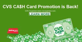 They all help the cash card users to reload it with cash and take physical cash in return with some amount of charge. Cvs Cash Card Promotion Is Back
