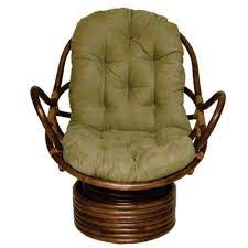 Pannow swivel barrel chair, modern akili swivel accent chair, velvet round barrel chair for home living room/modern leisure chair with 3 pillow (42.9 inch, black) 4.3 out of 5 stars 21 $629.99 $ 629. Papasan Swivel Rocker Chair Cushion Swivel Rocker Chair Rocker Chairs International Caravan