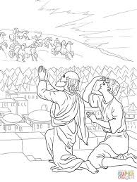 Elisha's master was taken to heaven by this (2 kings 2:11). Elisha Coloring Pages Kidsuki
