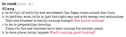 Slang to alter or falsify so as to make a more favorable impression; About Pseudocook