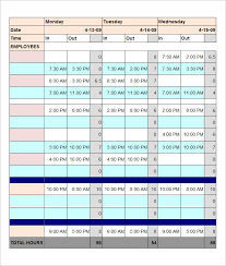 An employee schedule template is a calendar that facilitates employee scheduling in a place of work. 14 Employee Schedule Template Free Word Excel Pdf Format Download Free Templates