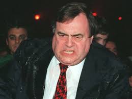 John Prescott gets soaked at the Brit Awards