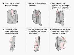 How To Perfectly Fold A Suit Jacket So It Doesn T Wrinkle Koffer Packen Tipps Koffer Koffer Packen