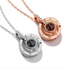Rose Gold Silver I Love You Projection Romantic Necklace Pendant Plus Minus Co Love Necklace Necklace Price Wedding Necklace