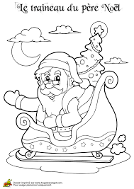 Dessin à imprimer pour noel coloriage de noel. Coloriage Pere Noel Sur Son Traineau Sur Hugolescargot Com
