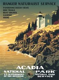 Acadia National Park Wpa Poster Poster Parchi Nazionali E Illustrazioni