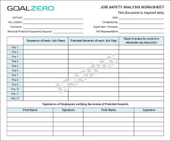 Safety Job Safety Analysis Jsa