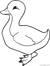 Duck colouring pages for kids to print and enjoy! Very Simple Duck Coloring Page Coloringall