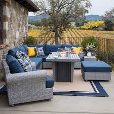 This 9 piece outdoor dining set with elegant design will be the focus of your garden or courtyard. The Starsong Sirio Collection Premier Patio Furniture
