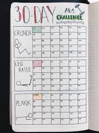 Fitness Tracker Bullet Journal Ideas Bullet Journal Exercise Tracker Bullet Journal 30 Days Bullet Journal Tracker