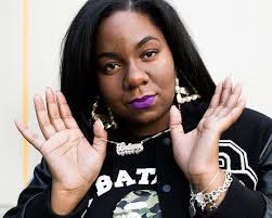 New Jersey-born Puerto Rican and Mexican singer, rapper, and dancer Sandra  Navarro Gillette—aka “Gillette”—wearing her nameplate in the mid-1990s.  #documentingthenameplate