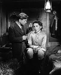 Elizabeth Taylor had an uncredited role as Helen Burns in “Jane Eyre”  (1943). Taylor's breakout starring role in “National Velvet” would be the  next year. Shown here with Peggy Ann Garner who