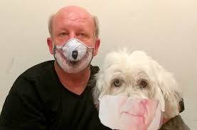 Got this mask as a hostess gift tonight. I mean. It is the best present!  vizsla 😷 is best 😷