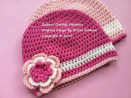 Girls Hat Crochet Pattern Pretty In Pink Beanie No P114 Baby Toddler And Child Sizes Digital Download English Crochet Beanie Pattern Beanie Pattern Crochet Hats Free Pattern