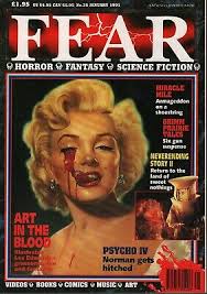 Fear Sci Fi Magazine January 1991 Marilyn Monroe Les Edwards Psycho IV  082420AME