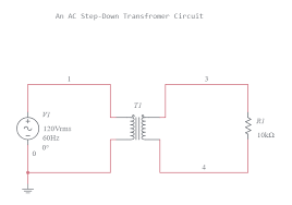 First, we have to calculate the bobbin. Ac Step Down Transformer Circuit Multisim Live