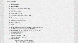 Soal Matematika Kelas 5 Semester 2 Dan Kunci Jawaban Bangun Ruang
