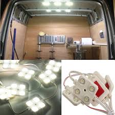Audew 40 Led White Interior Lights Kit Led Modules For Lwb Van Lorries Sprint Interior Led Lights Interior Lighting Camper Van Conversion Diy