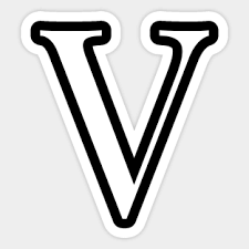 Vajra, very strong, hard, powerful, another name of goddess durga ; Letter V Name V Present V Gift V Stickers Teepublic