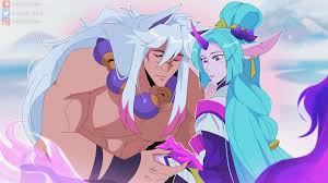 soraka, sett, spirit blossom sett, and spirit blossom soraka (league of  legends) drawn by odeko_yma | Danbooru