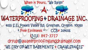 Coastal basement waterproofing is your company for all your waterproofing needs. A Waterproofing Drainage Inc Waterproofing Company In L Gresham Or