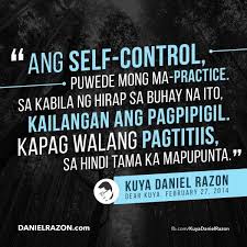 Practice Self Control Tagalog Quotes Faith In God Quotes