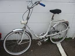 White Graziela Folding Bike Italy 1970ies Nice Ride Mit Bildern Vintage Wolle Kaufen
