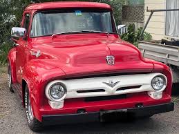 Image result for Light Red 1956 Truck