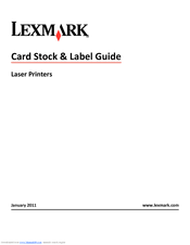 تنزيل تعريف وتثبيت طابعة lexmark e460dn برامج التشغيل. Lexmark X658de Manuals Manualslib